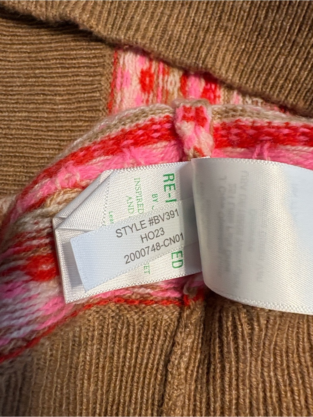 J. Crew Shrunken Fair Isle Crewneck Sweater M Hearts Teacher Valentine's Day - Picture 8 of 8